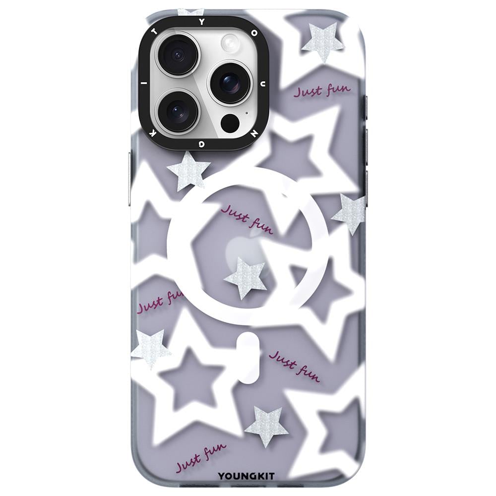 Apple iPhone 15 Pro Max Kılıf M-safe Şarj Özellikli Sunshine Tasarımlı Youngkit Colorful Serisi Kapak