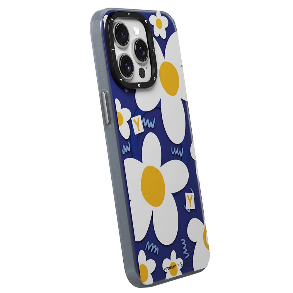 Apple iPhone 15 Pro Max Kılıf M-safe Şarj Özellikli Sunshine Tasarımlı Youngkit Spring Breeze Serisi Kapak