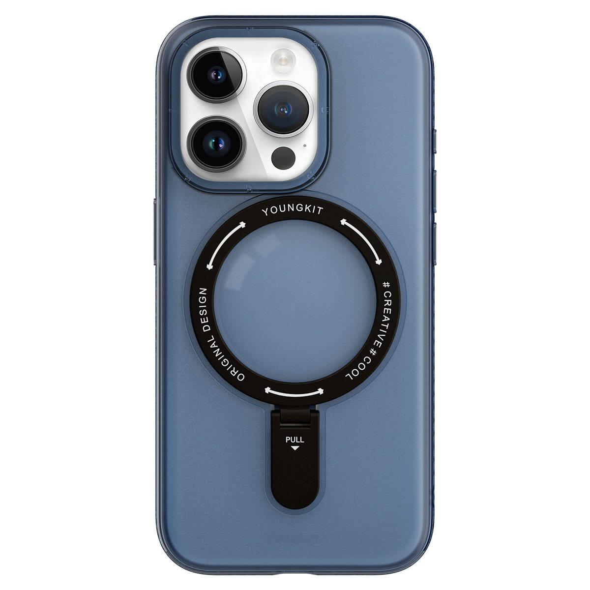 Apple iPhone 15 Pro Max Kılıf M-safe Şarj Özellikli Youngkit Rock Serisi Kapak