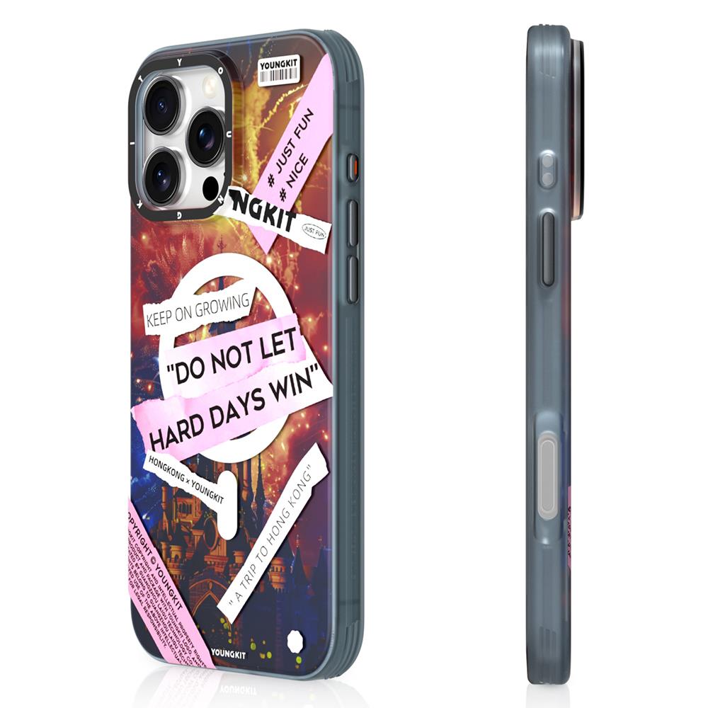 Apple iPhone 15 Pro Max Kılıf M-safe Şarj Özellikli Youngkit A-City Serisi Kapak
