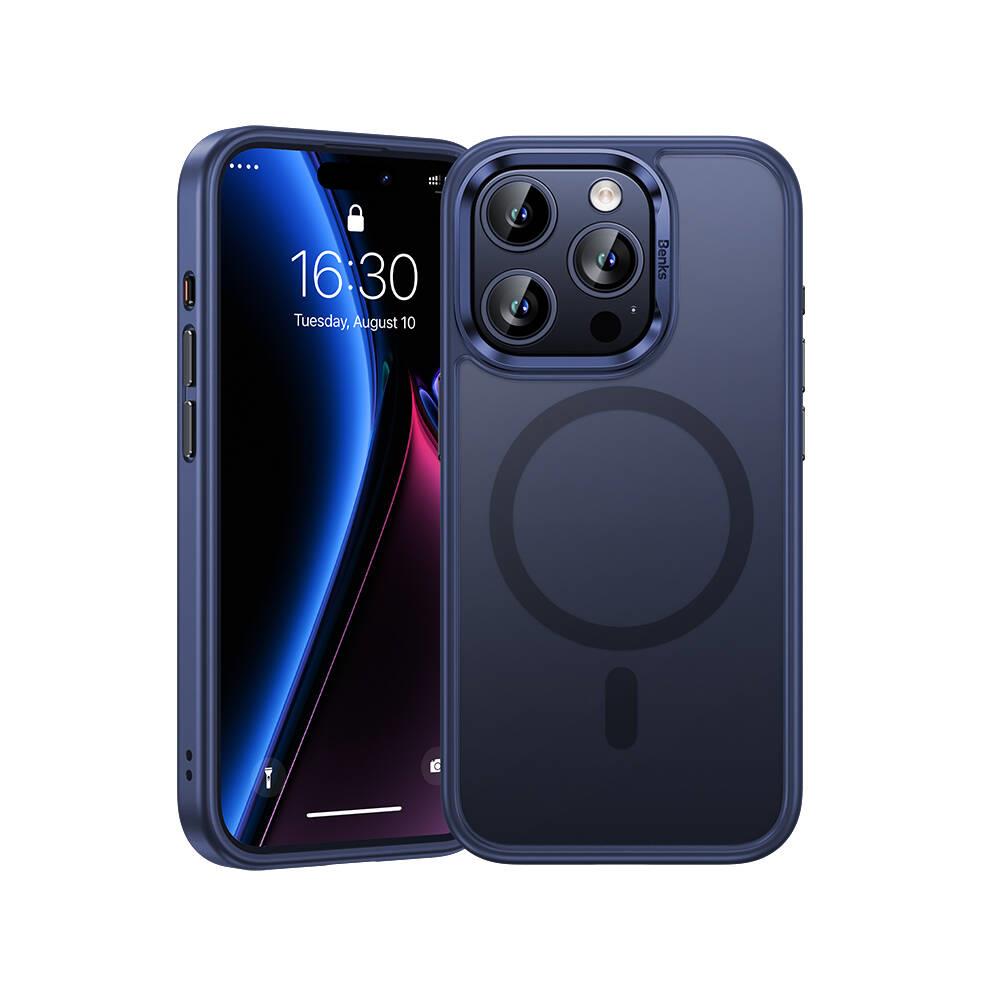 Apple iPhone 15 Pro Max Kılıf M-safe Şarj Özellikli Benks Mist Protective Kapak
