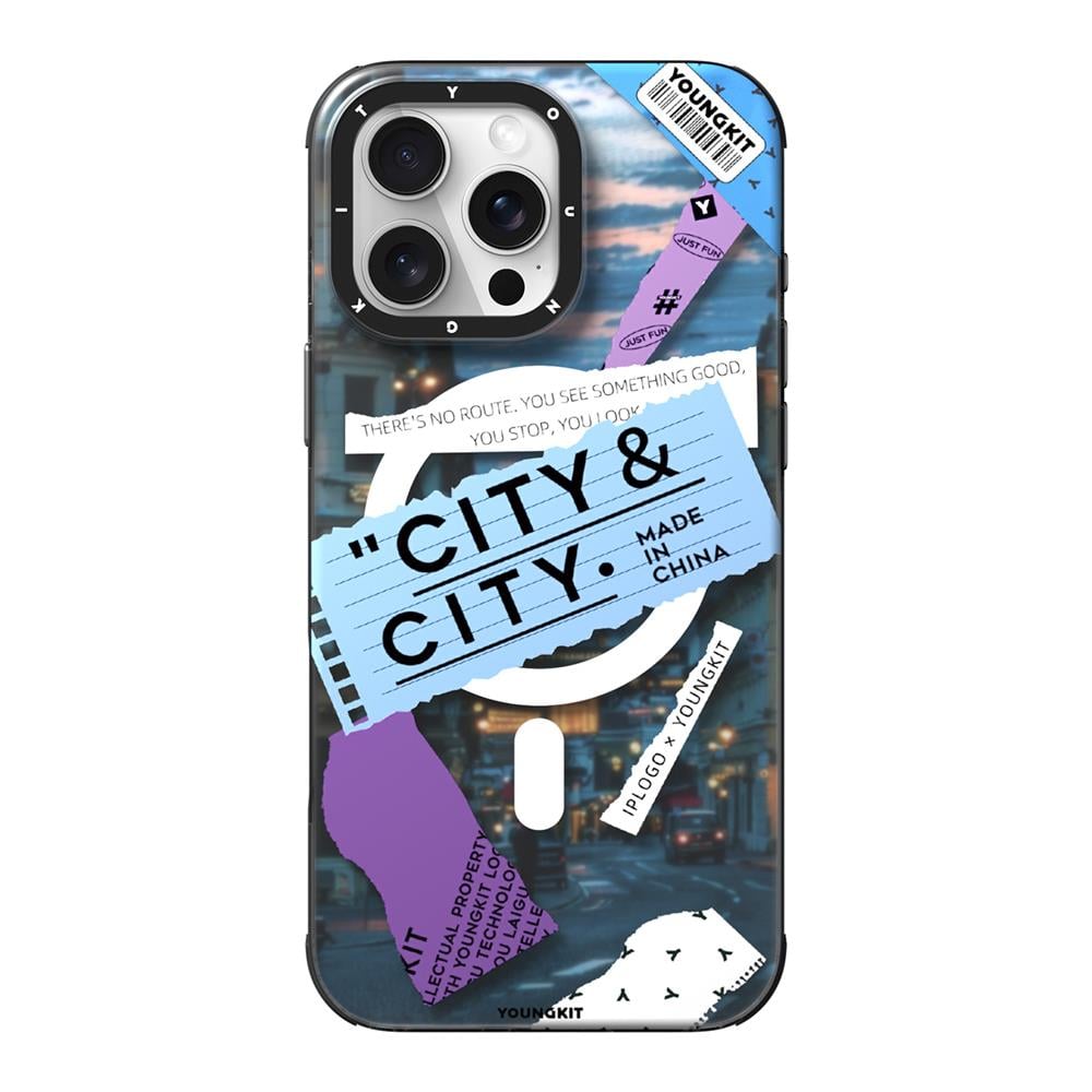 Apple iPhone 15 Pro Max Kılıf M-safe Şarj Özellikli Youngkit A-City Serisi Kapak