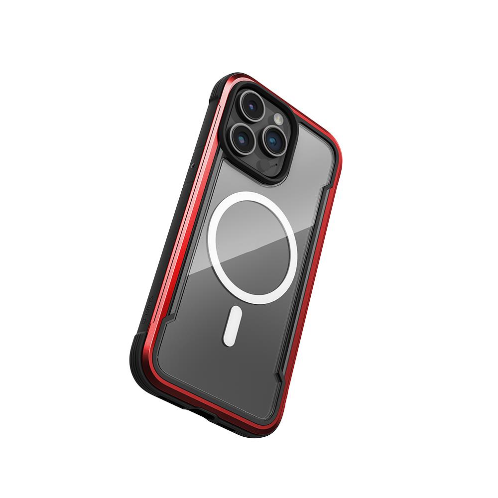 Apple iPhone 15 Pro Max Kılıf M-safe Şarj Özellikli 600D Aramid Fiber Pitaka Ultra-Slim Classic Serisi Black-Grey Twill Kapak