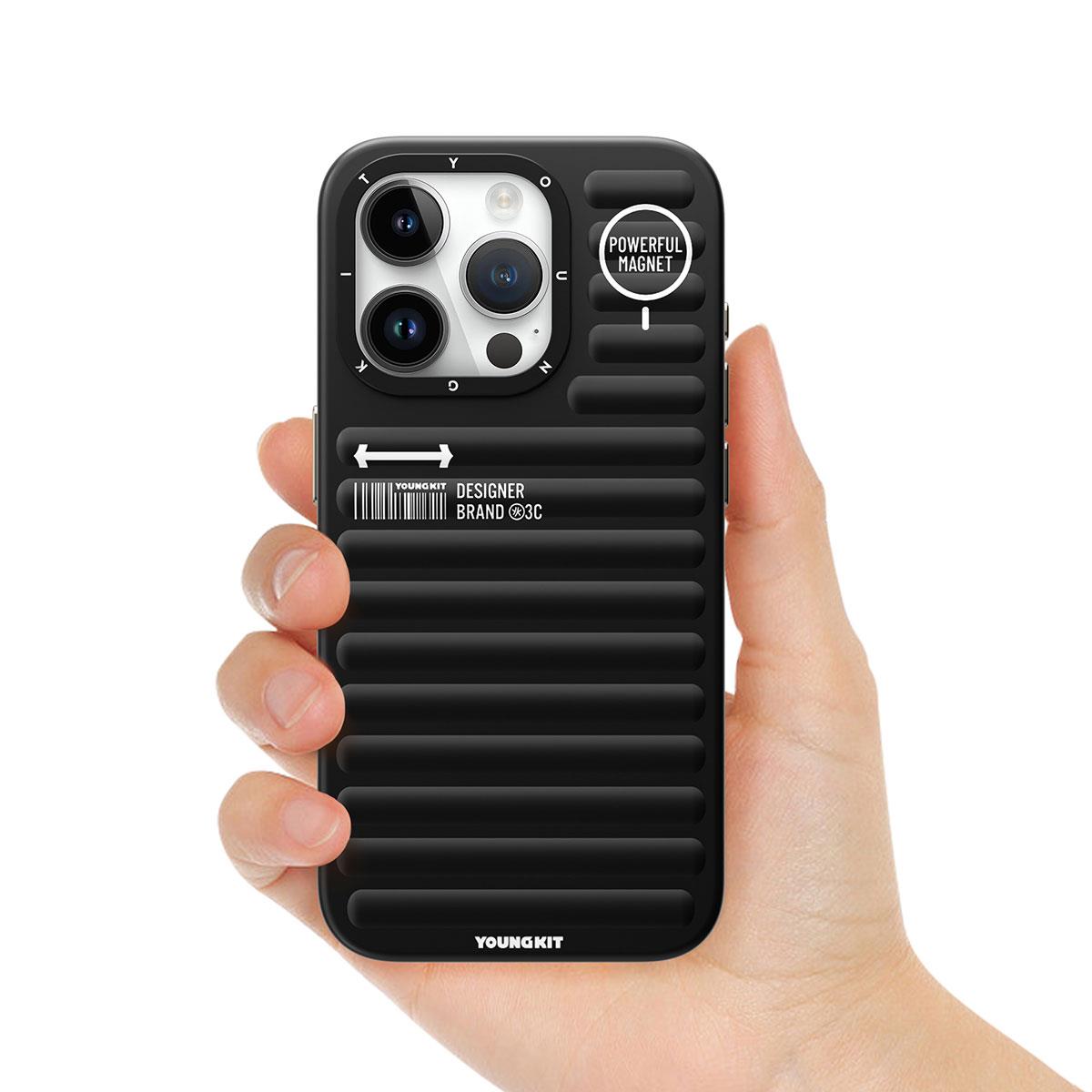 Apple iPhone 15 Pro Max Kılıf Mat Renkli Tasarım YoungKit Original Serisi Kapak