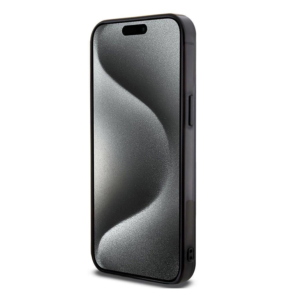 Apple iPhone 15 Pro Max Kılıf Mercedes Benz Orjinal Lisanslı M-safe Şarj Özellikli Çift Katmanlı Paralel Çizgi Desenli Kapak