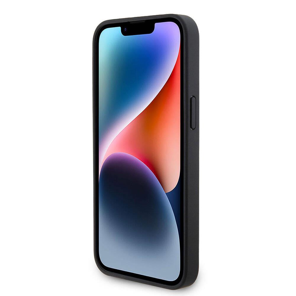 Apple iPhone 15 Pro Max Kılıf Mercedes Benz Orjinal Lisanslı M-safe Şarj Özellikli Metal Yıldız Logolu Pürüzsüz Deri Kapak