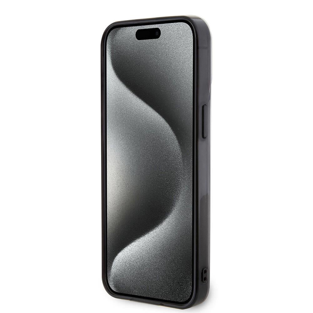 Apple iPhone 15 Pro Max Kılıf Mercedes Benz Orjinal Lisanslı M-safe Şarj Özellikli Çift Katmanlı Paralel Çizgi Desenli Kapak