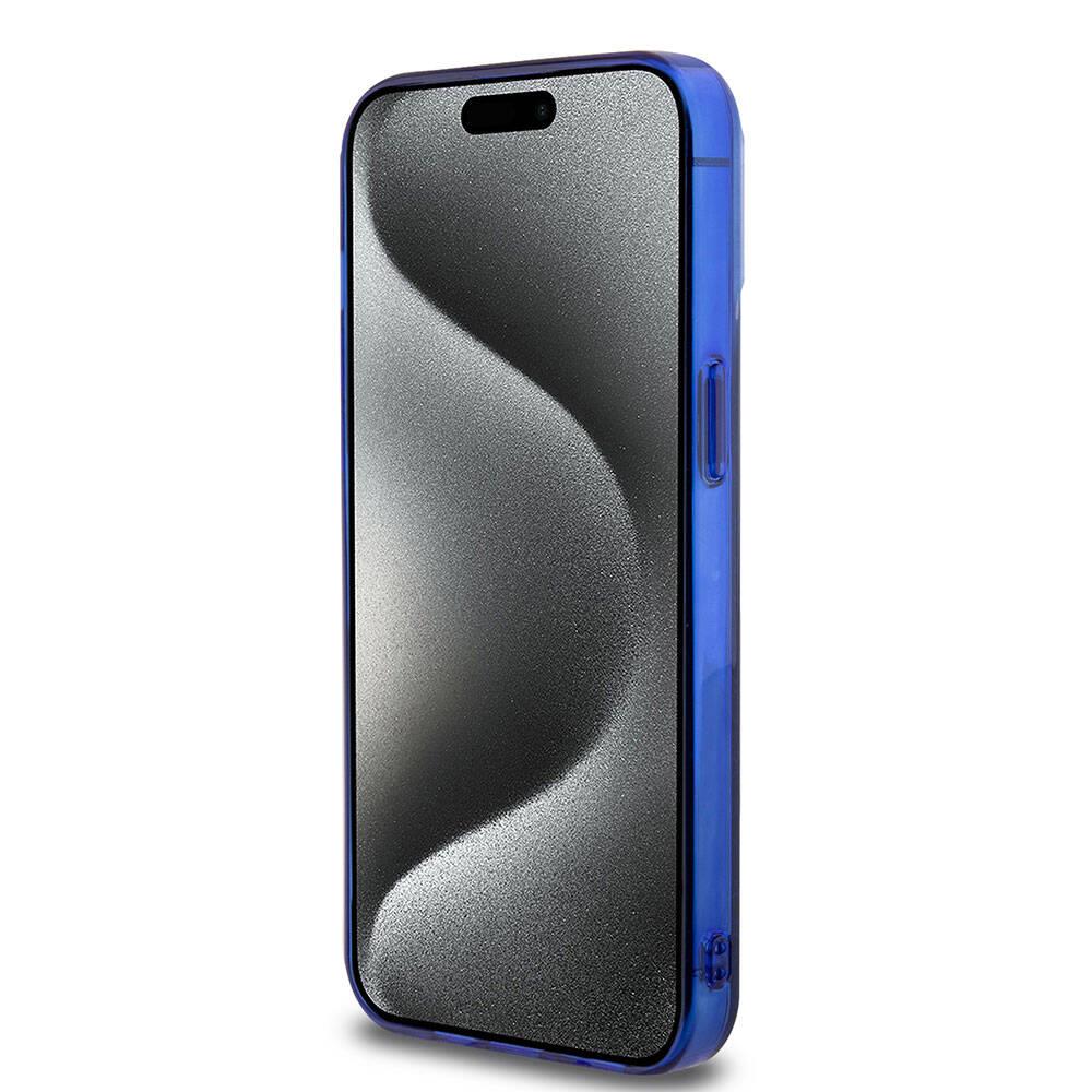 Apple iPhone 15 Pro Max Kılıf Mercedes Benz Orjinal Lisanslı M-safe Şarj Özellikli Çift Katmanlı Mini Yıldız Desenli Kapak