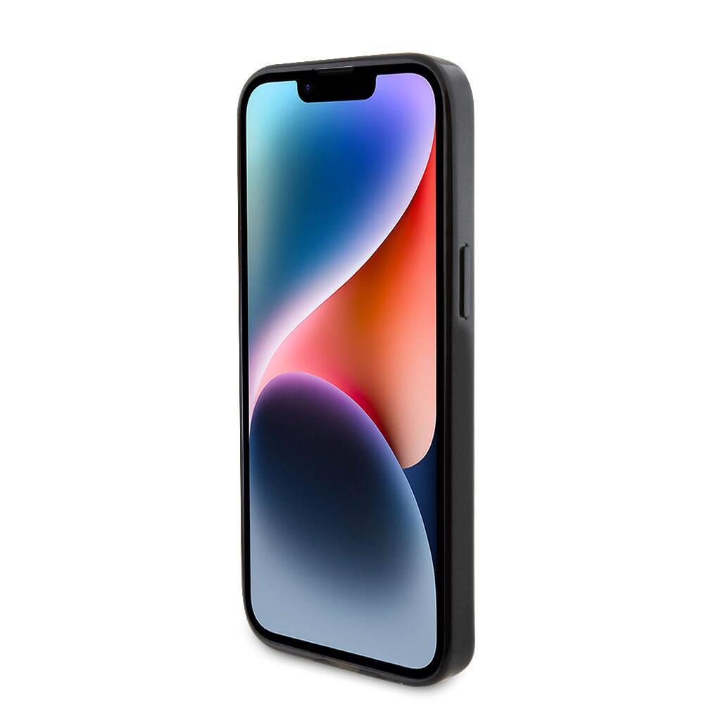 Apple iPhone 15 Pro Max Kılıf TUMI Orjinal Lisanslı M-safe Şarj Özellikli PC TPU Metal Logolu Ring Standlı Kapak