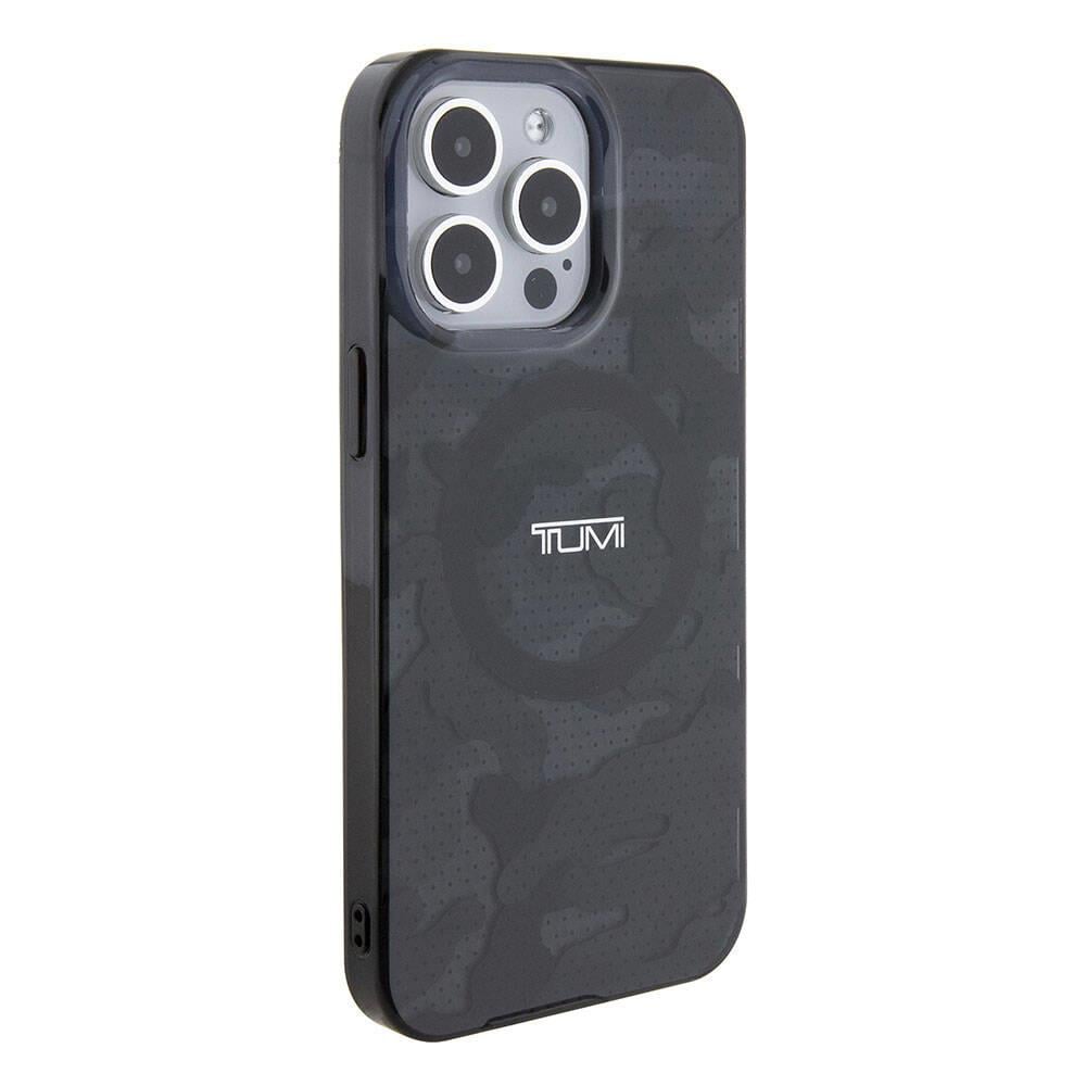 Apple iPhone 15 Pro Max Kılıf TUMI Orjinal Lisanslı M-safe Şarj Özellikli PC TPU Çift Katmanlı Kamuflaj Desenli Kapak