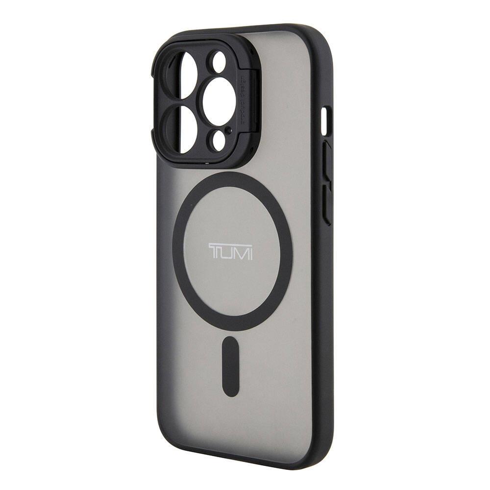 Apple iPhone 15 Pro Max Kılıf TUMI Orjinal Lisanslı M-safe Şarj Özellikli Kamera Standlı Buzlu Mat Kapak