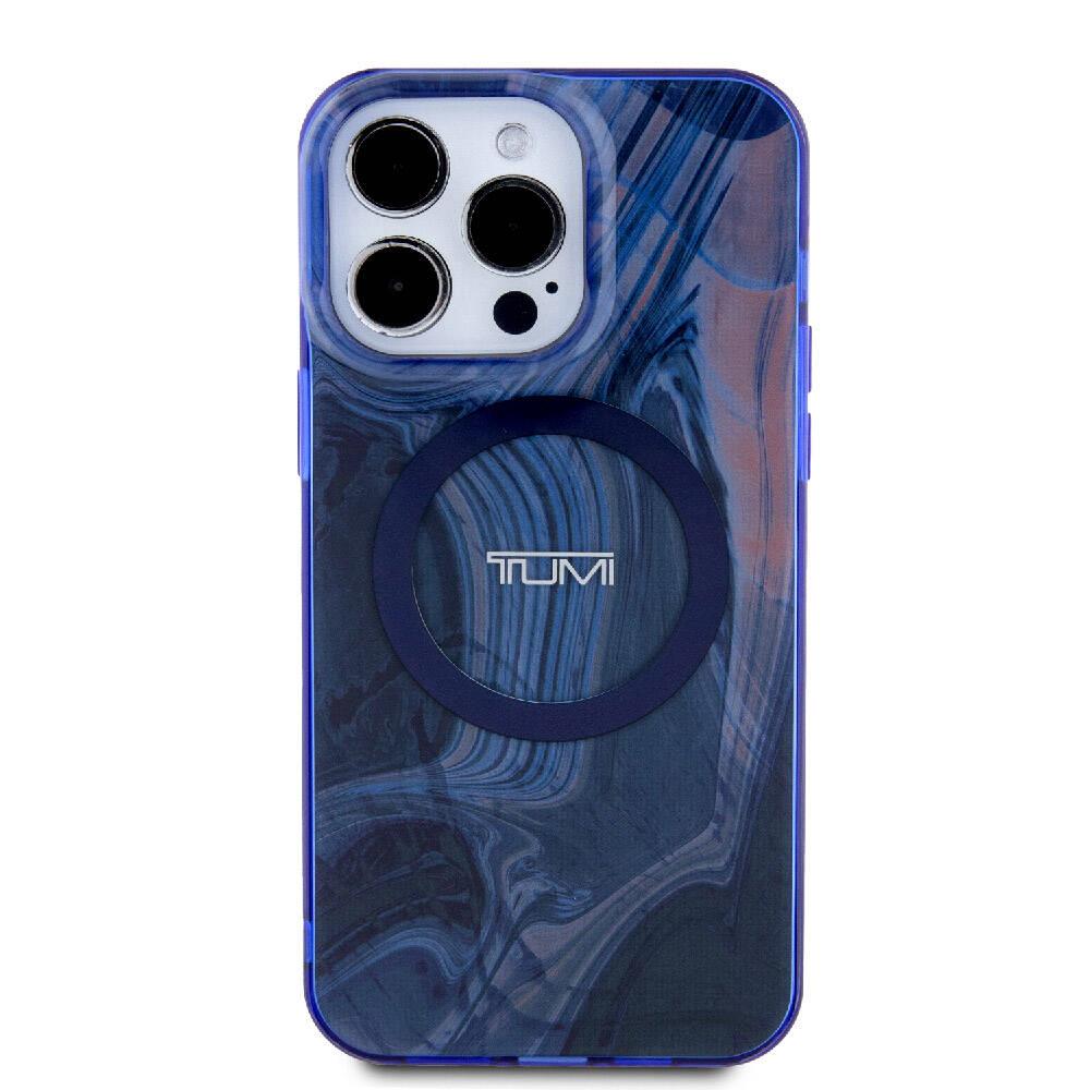 Apple iPhone 15 Pro Max Kılıf TUMI Orjinal Lisanslı M-safe Şarj Özellikli PC TPU Çift Katmanlı Sıvı Baskılı Kapak