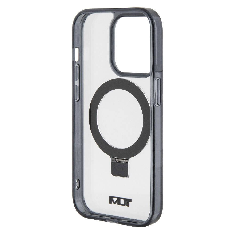 Apple iPhone 15 Pro Max Kılıf TUMI Orjinal Lisanslı M-safe Şarj Özellikli Metal Logolu Ring Standlı Silikon Kapak