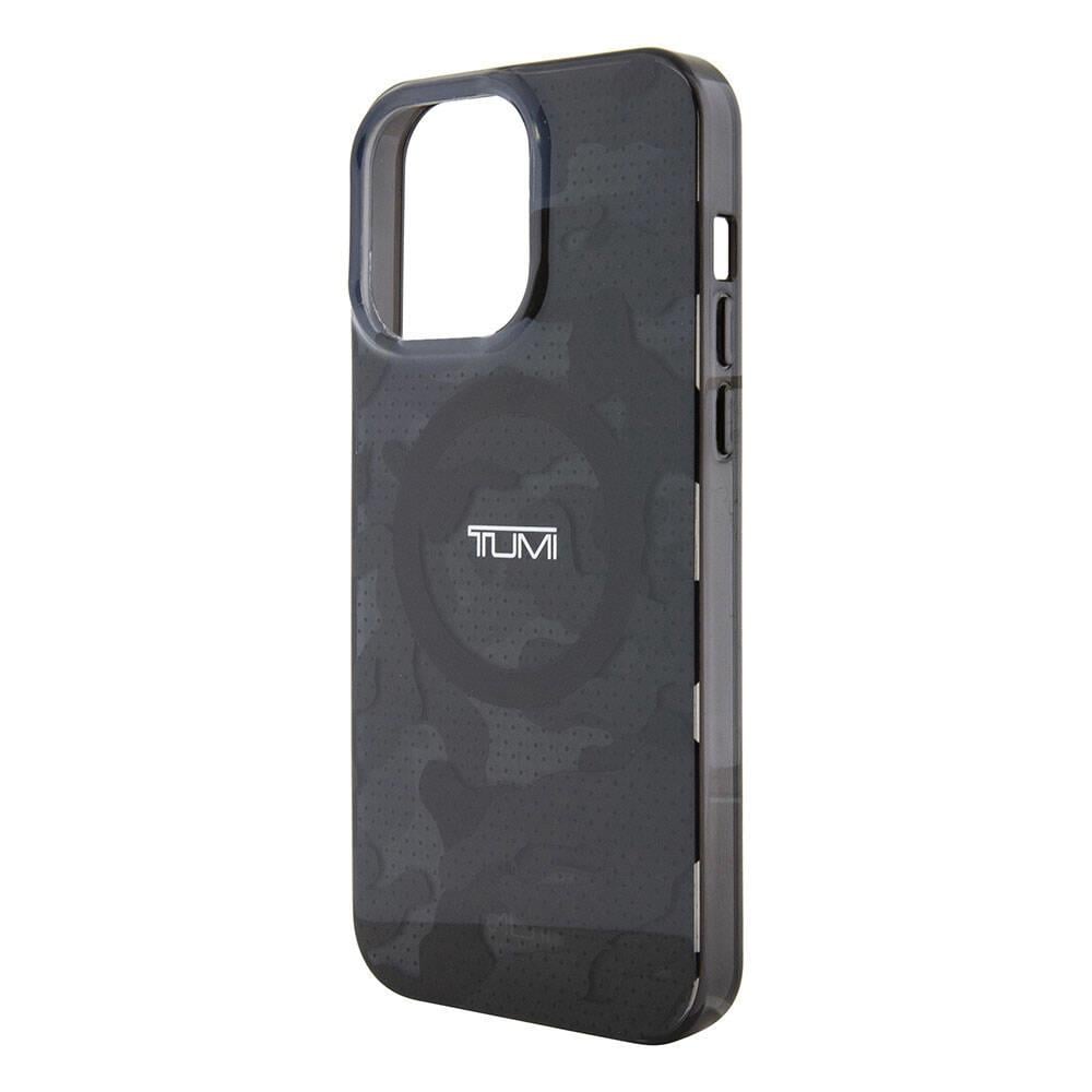 Apple iPhone 15 Pro Max Kılıf TUMI Orjinal Lisanslı M-safe Şarj Özellikli PC TPU Çift Katmanlı Kamuflaj Desenli Kapak