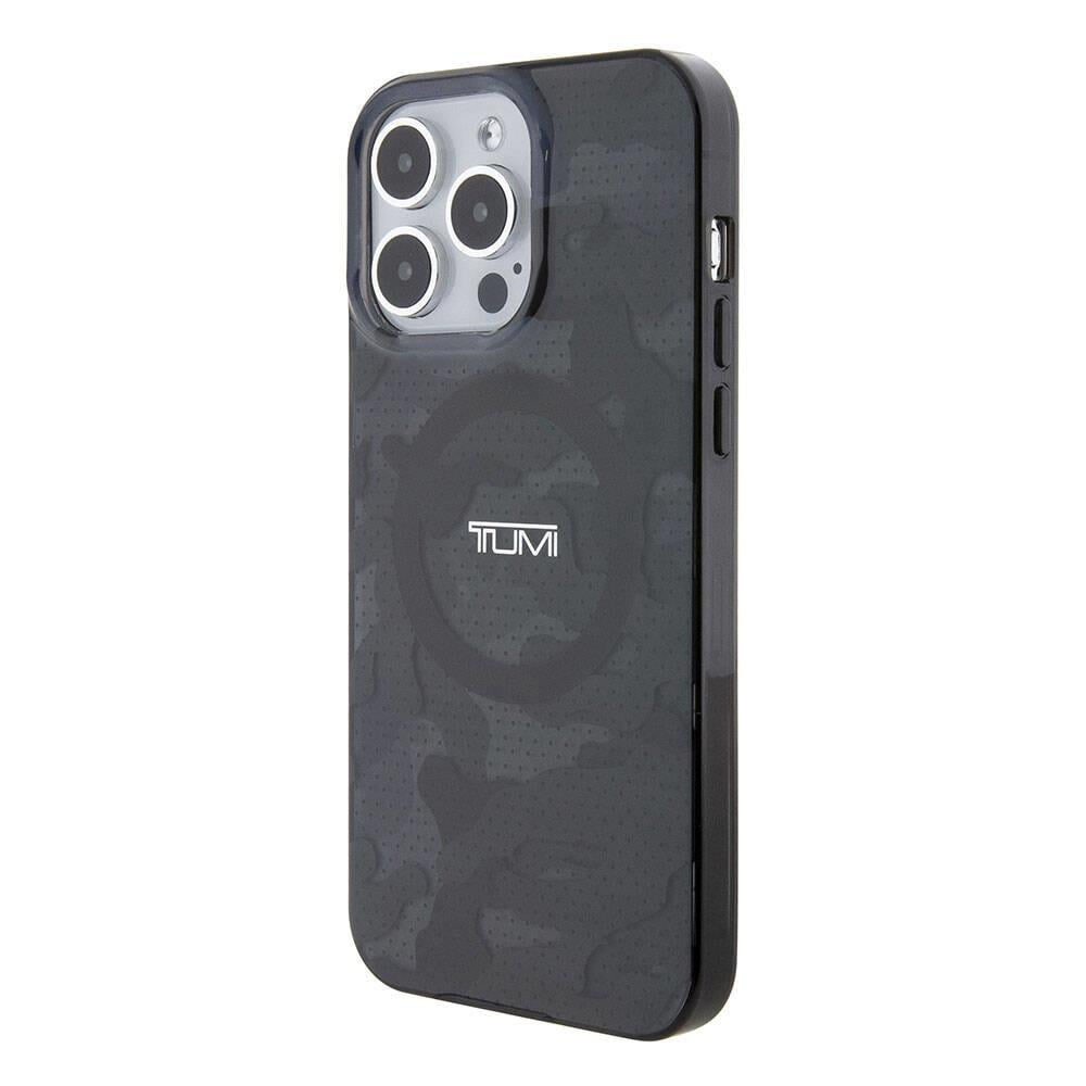 Apple iPhone 15 Pro Max Kılıf TUMI Orjinal Lisanslı M-safe Şarj Özellikli PC TPU Çift Katmanlı Kamuflaj Desenli Kapak