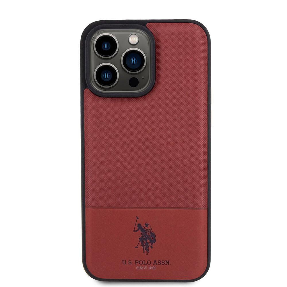 Apple iPhone 15 Pro Max Kılıf U.S. Polo Assn. Orjinal Lisanslı HS Desenli Baskı Logolu Suni Deri Kapak