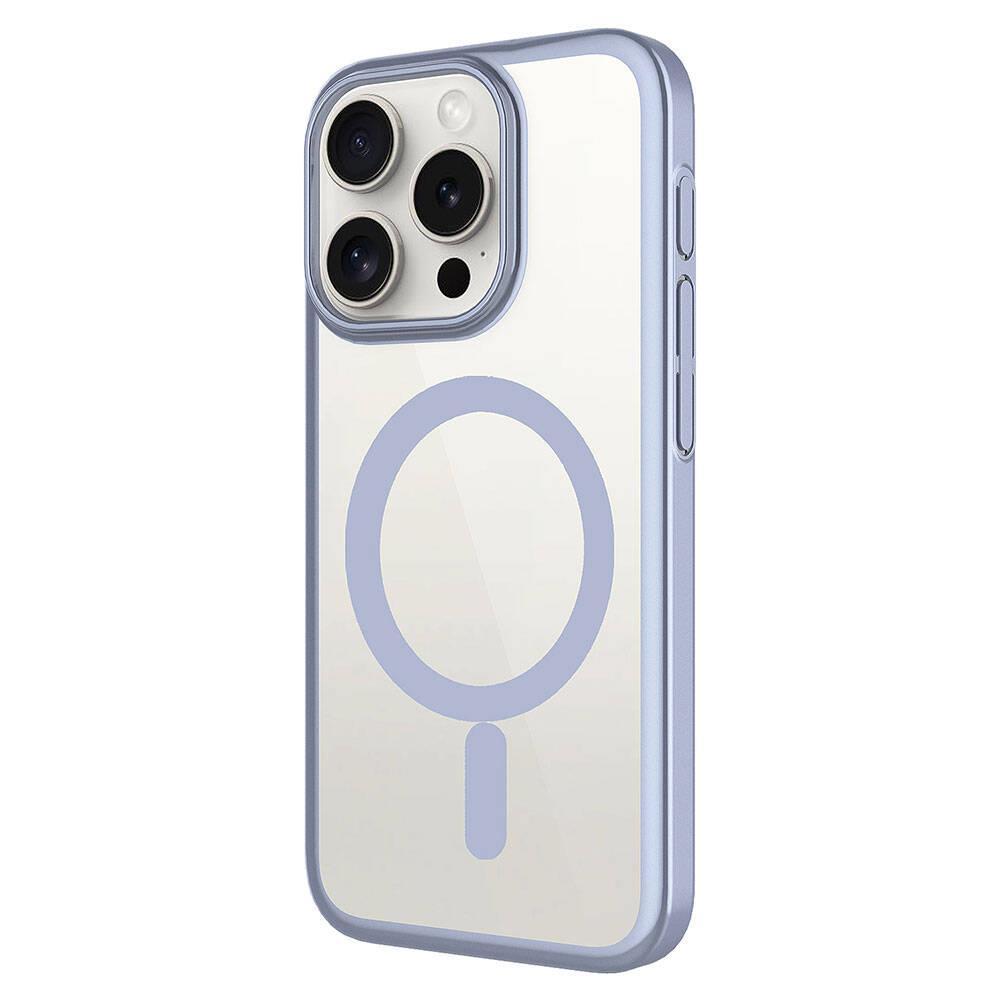Apple iPhone 15 Pro Max Kılıf Wireless Şarj Özellikli Sert PC Zore Mat Riksos M-safe Kapak