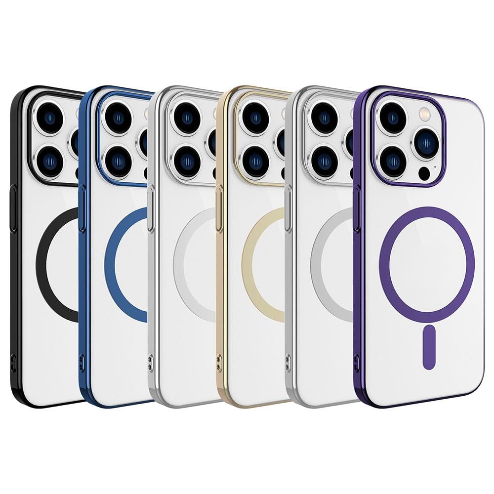 Apple iPhone 15 Pro Max Kılıf Zore Wireless Şarj Özellikli Pixel M-safe Kapak