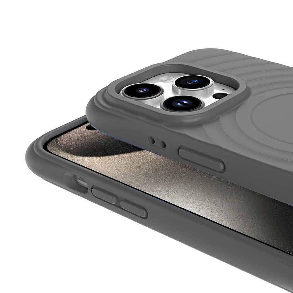 Apple iPhone 15 Pro Max M-safe Şarj Özellikli Airbagli Mat Görünümlü Zore Hepi Kapak