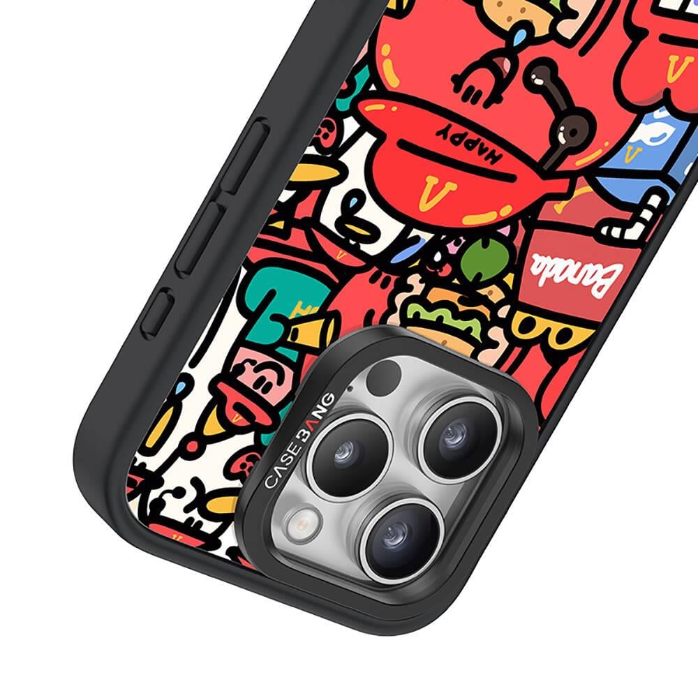 Apple iPhone 15 Pro Max M-safe Şarj Özellikli Casebang Ahhey Serisi Arka Panel