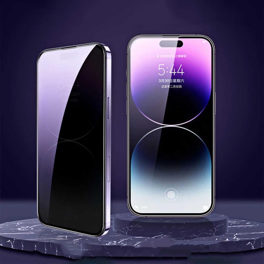 Apple iPhone 15 Pro Max Zore Kor Privacy Cam Ekran Koruyucu