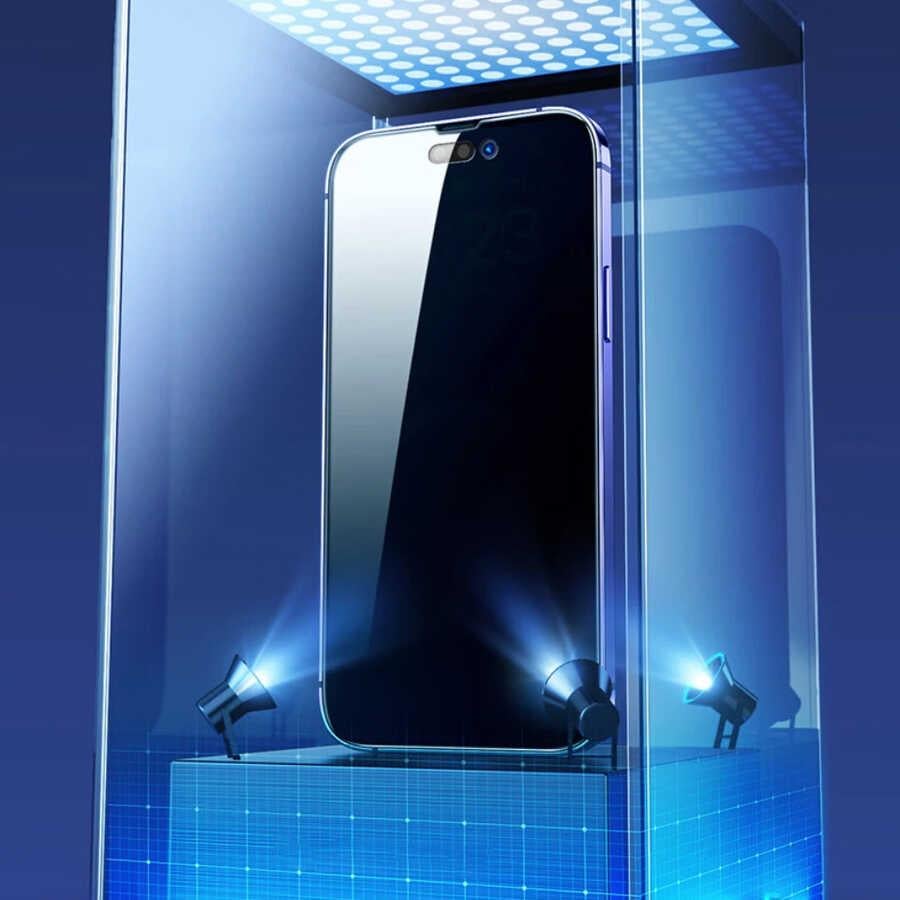 Apple iPhone 15 Pro Max Zore Kor Privacy Cam Ekran Koruyucu