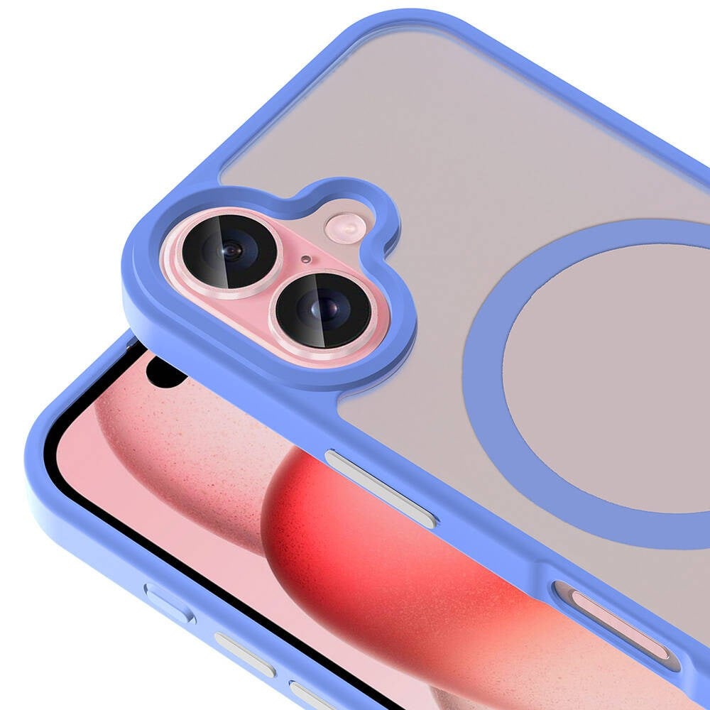 Apple iPhone 16 Kılıf M-safe Şarj Özellikli Karbon Fiber Tasarımlı Benks Aurora ArmorAir Kevlar Kapak