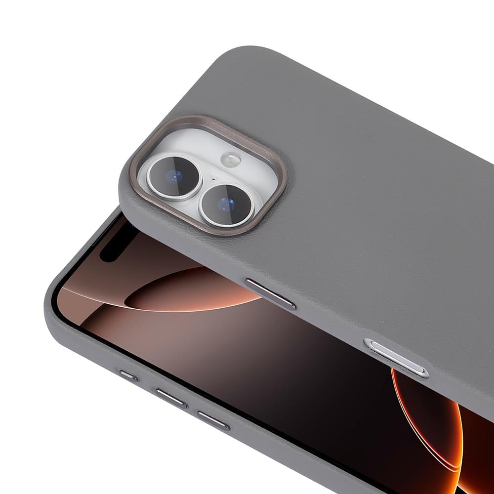 Apple iPhone 16 Kılıf M-safe Şarj Özellikli PU Deri Zore Adora Kapak
