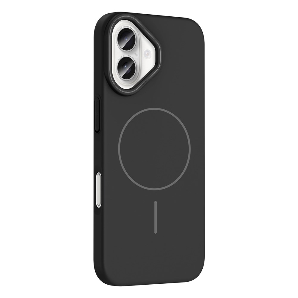 Apple iPhone 16 Kılıf M-safe Şarj Özellikli Zore Ruby Sert Kapak