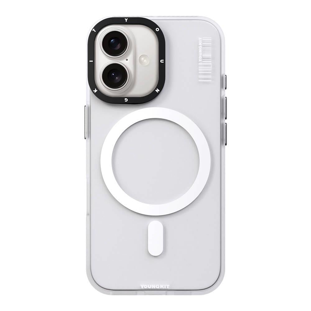 Apple iPhone 16 Kılıf M-safe Şarj Özellikli Youngkit Hidden Sand Serisi Kapak