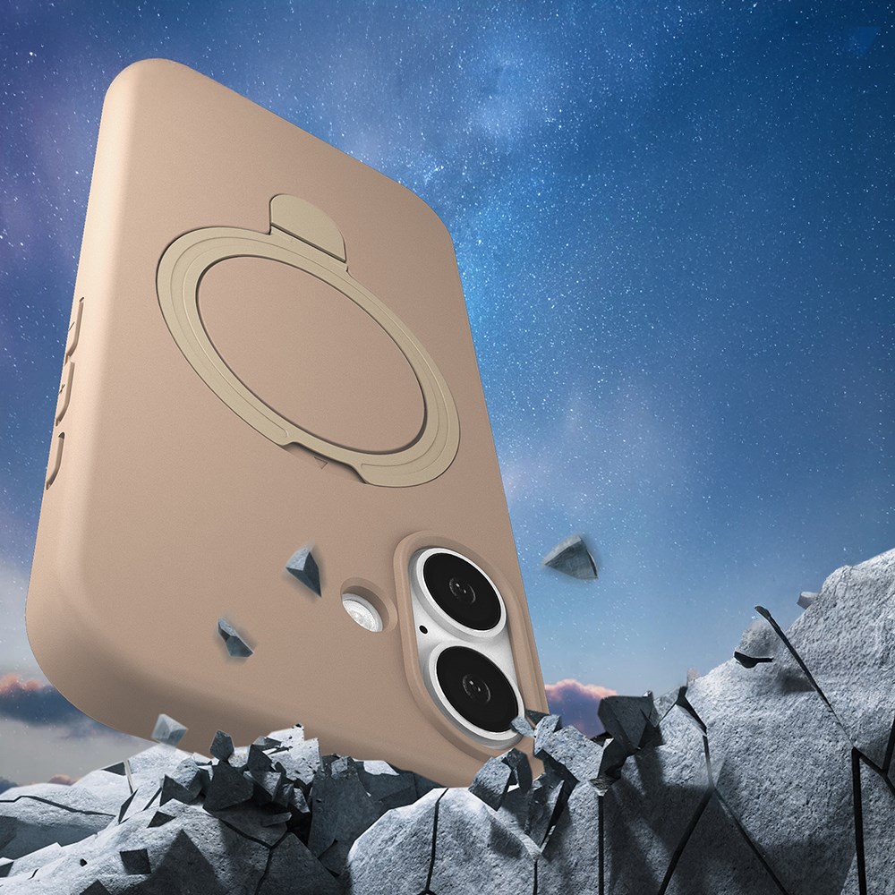 Apple iPhone 16 Kılıf M-safe Şarj Özellikli Karbon Fiber Benks Montage Hybrid ArmorPro Kevlar Kapak