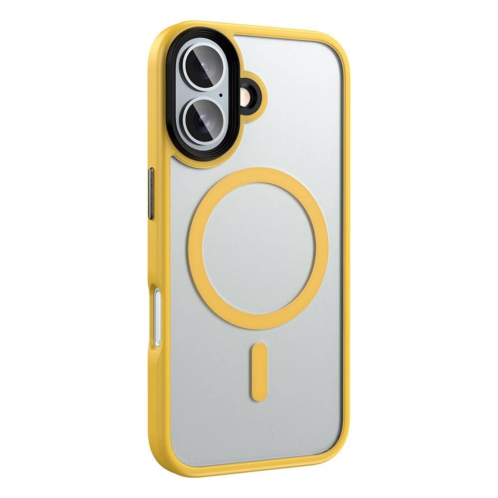 Apple iPhone 16 Kılıf Mat Arka Yüzey Wireless Şarj Özellikli Zore Flet M-safe Kapak