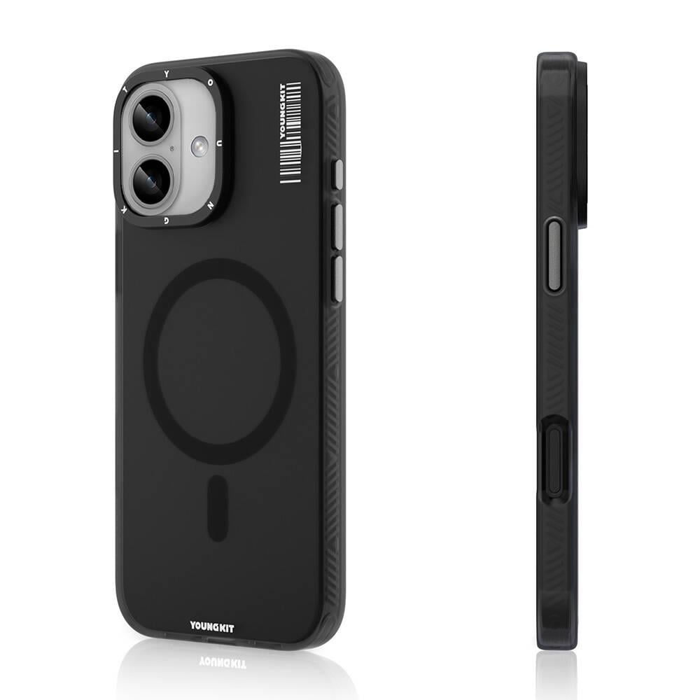 Apple iPhone 16 Plus Kılıf M-safe Şarj Özellikli Youngkit Hidden Sand Serisi Kapak