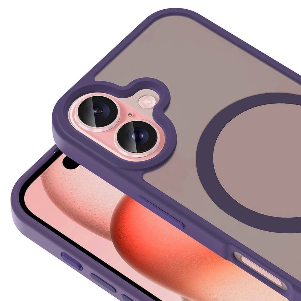 Apple iPhone 16 Plus Kılıf M-safe Şarj Özellikli Karbon Fiber Tasarımlı Benks Passion Green ArmorAir Kevlar Kapak