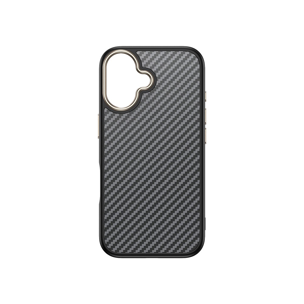 Apple iPhone 16 Plus Kılıf M-safe Şarj Özellikli Karbon Fiber Görünümlü Zore Antina Kapak