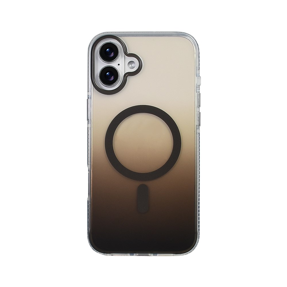 Apple iPhone 16 Plus Kılıf M-safe Şarj Özellikli Transparan Renk Geçişli Zore Toros Kapak