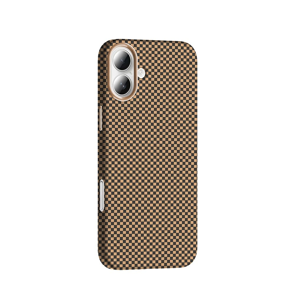 Apple iPhone 16 Plus Kılıf M-safe Şarj Özellikli Karbon Fiber Görünümlü Zore Gros Kapak