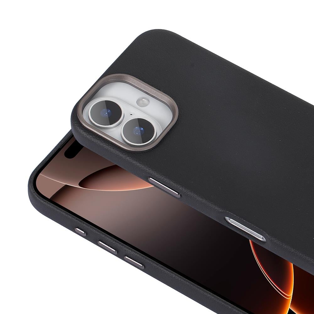 Apple iPhone 16 Plus Kılıf M-safe Şarj Özellikli PU Deri Zore Adora Kapak