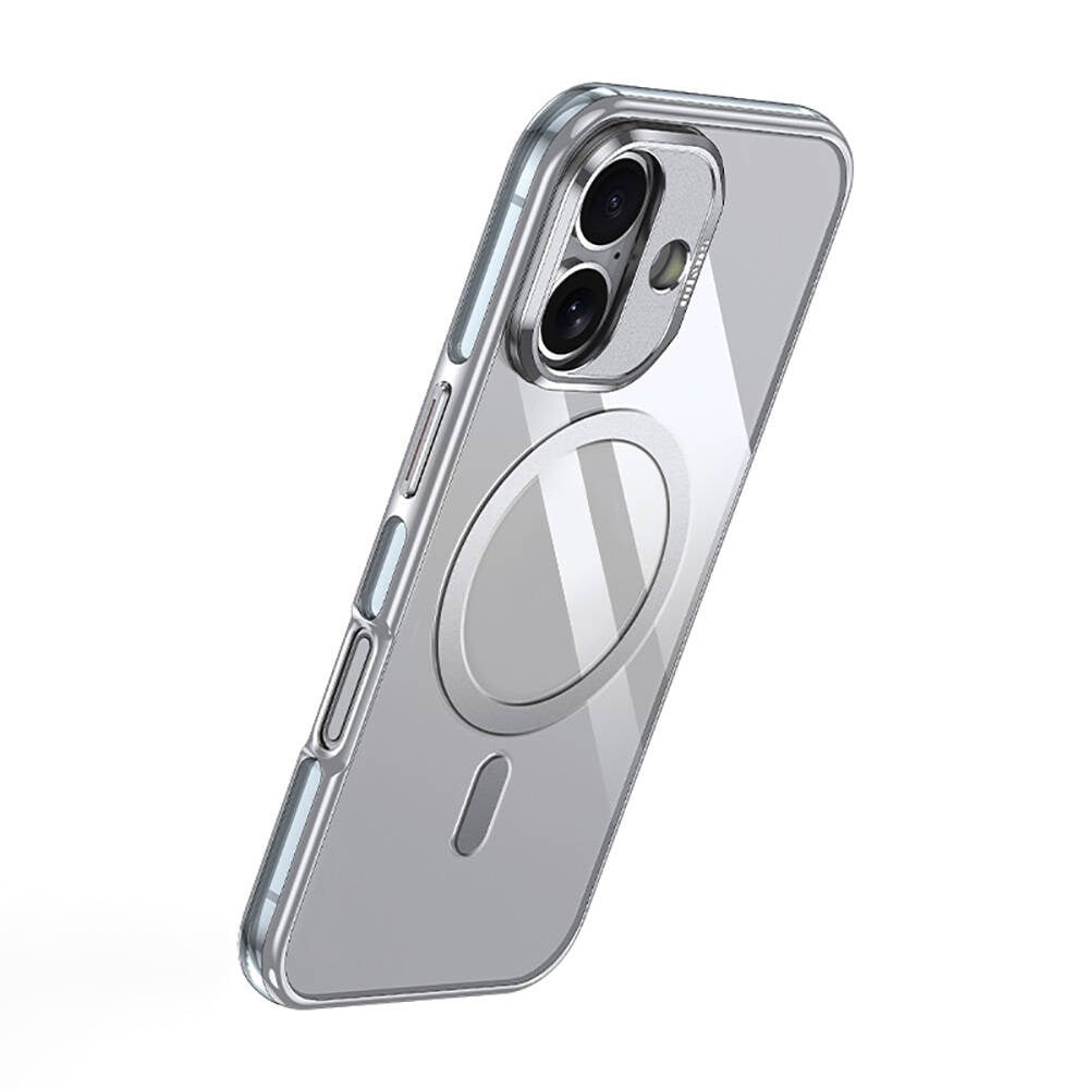 Apple iPhone 16 Plus Kılıf M-safe Şarj Özellikli Karbon Fiber Tasarımlı Benks Aurora ArmorAir Kevlar Kapak