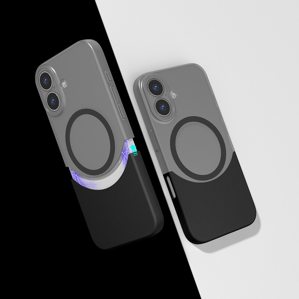 Apple iPhone 16 Plus Kılıf M-Safe Şarj Özellikli Mıknatıslı Zore Duble Kapak