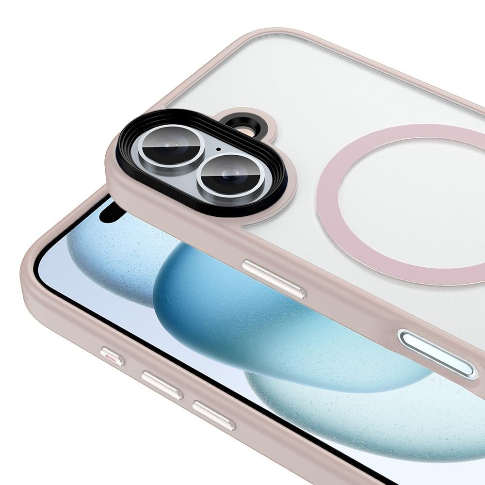 Apple iPhone 16 Plus Kılıf Mat Arka Yüzey Wireless Şarj Özellikli Zore Flet M-safe Kapak