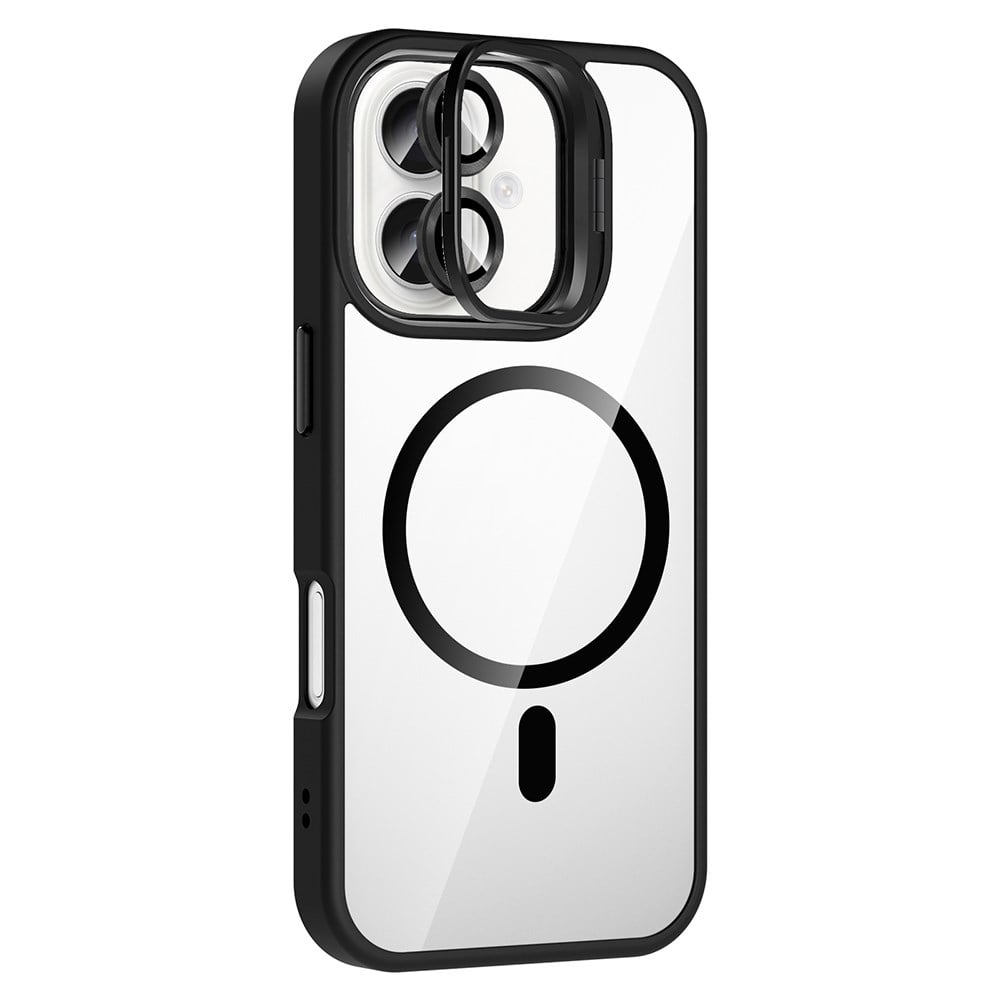 Apple iPhone 16 Plus Kılıf Standlı ve Kamera Lens Hediyeli M-Safe Şarj Özellikli Zore Etro Kapak