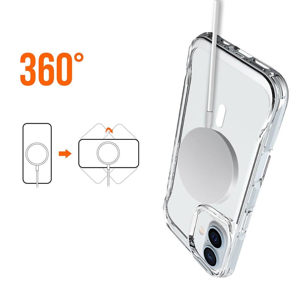 Apple iPhone 16 Plus Kılıf Zore M-safe Şarj Özellikli T-Max M-safe Kapak