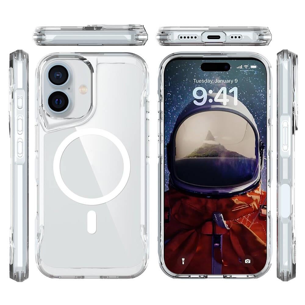 Apple iPhone 16 Plus Kılıf Zore M-safe Şarj Özellikli T-Max M-safe Kapak