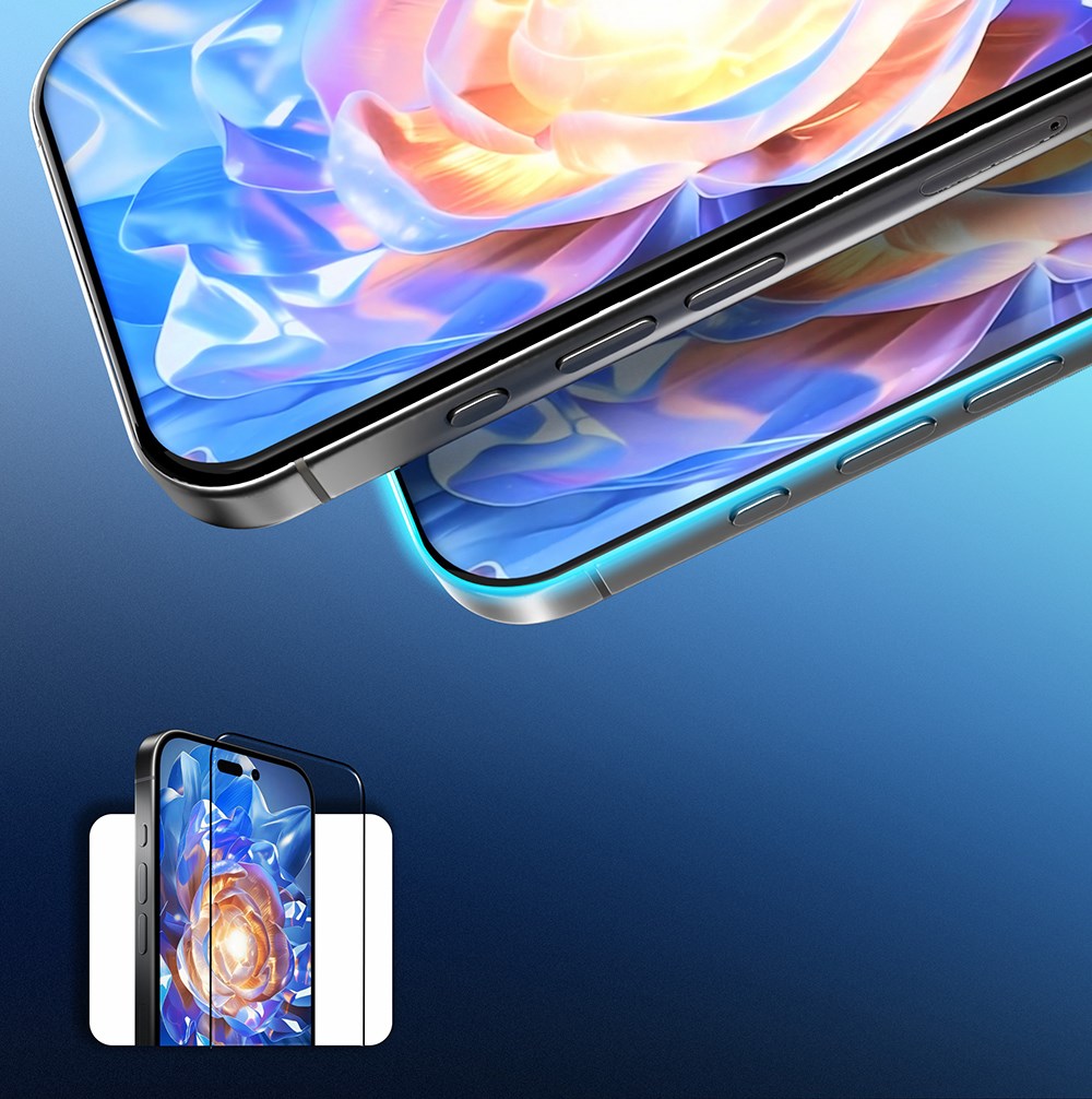 Apple iPhone 16 Plus Mohseven Safir Coating Privacy Hayalet Temperli Cam Ekran Koruyucu