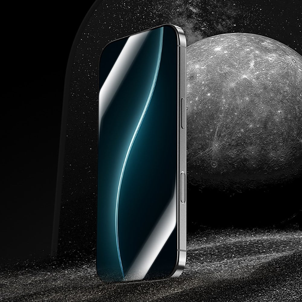 Apple iPhone 16 Pro Benks Glass Warrior HD 0.3mm Ultra İnce 0.9mm Kenarları Güçlendirilmiş Cam Ekran Koruyucu + Kolay Uygulama Aparatlı