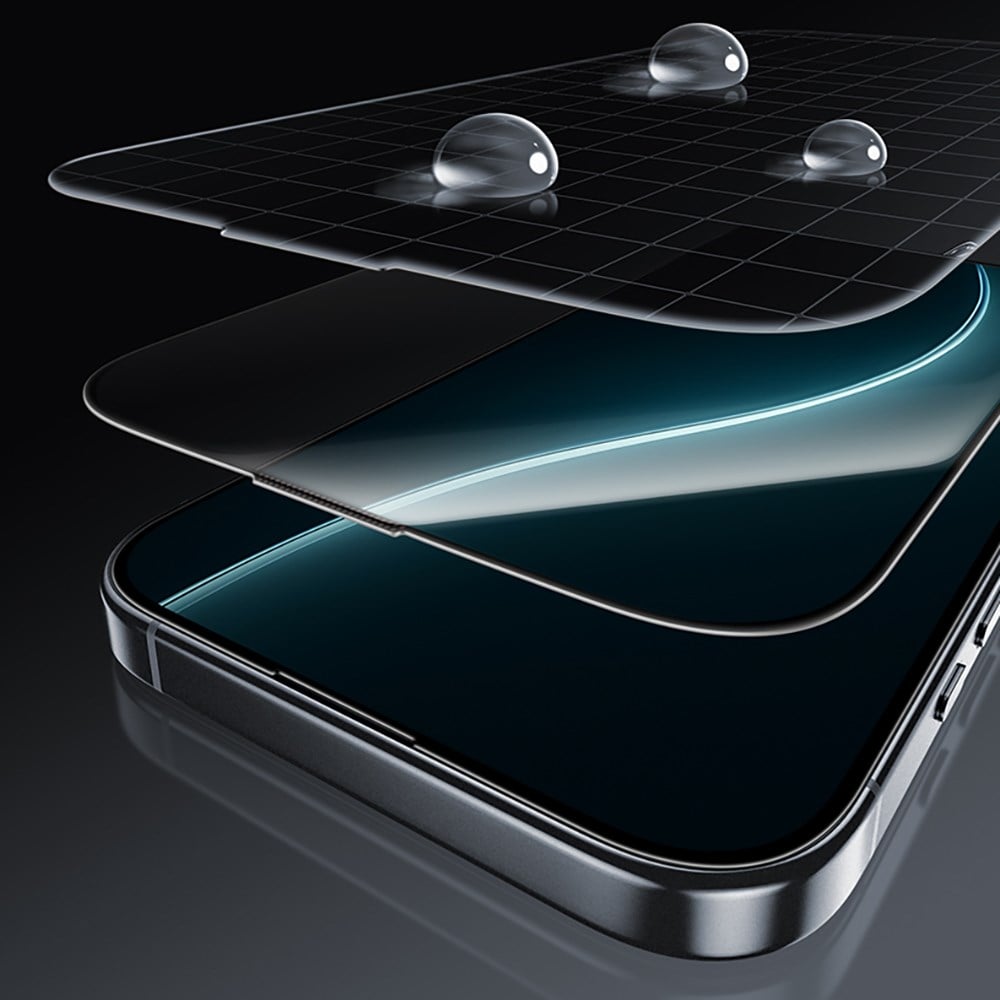 Apple iPhone 16 Pro Benks Glass Warrior HD 0.3mm Ultra İnce 0.9mm Kenarları Güçlendirilmiş Cam Ekran Koruyucu + Kolay Uygulama Aparatlı