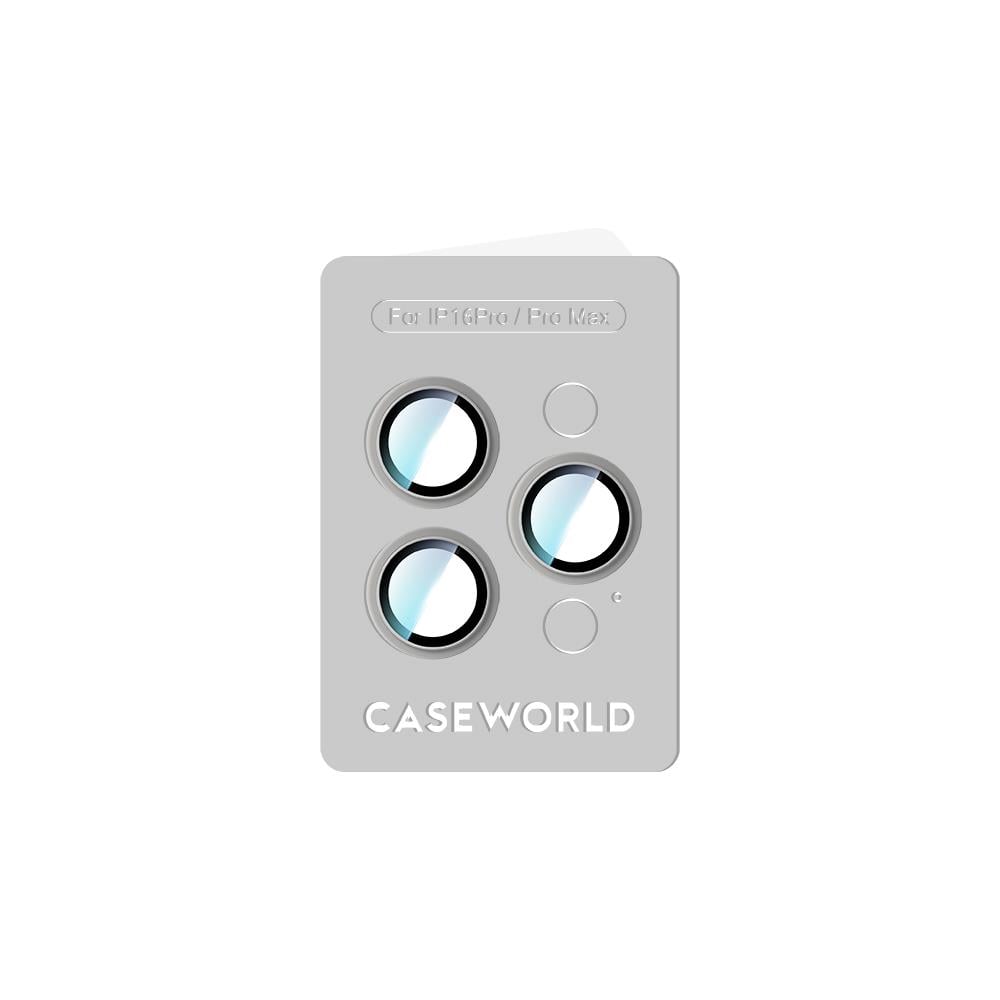Apple iPhone 16 Pro CaseWorld Alloy Serisi Oleofobik Anti Reflective Kamera Lens Koruyucu