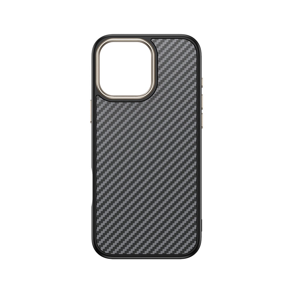 Apple iPhone 16 Pro Kılıf M-safe Şarj Özellikli Karbon Fiber Görünümlü Zore Antina Kapak