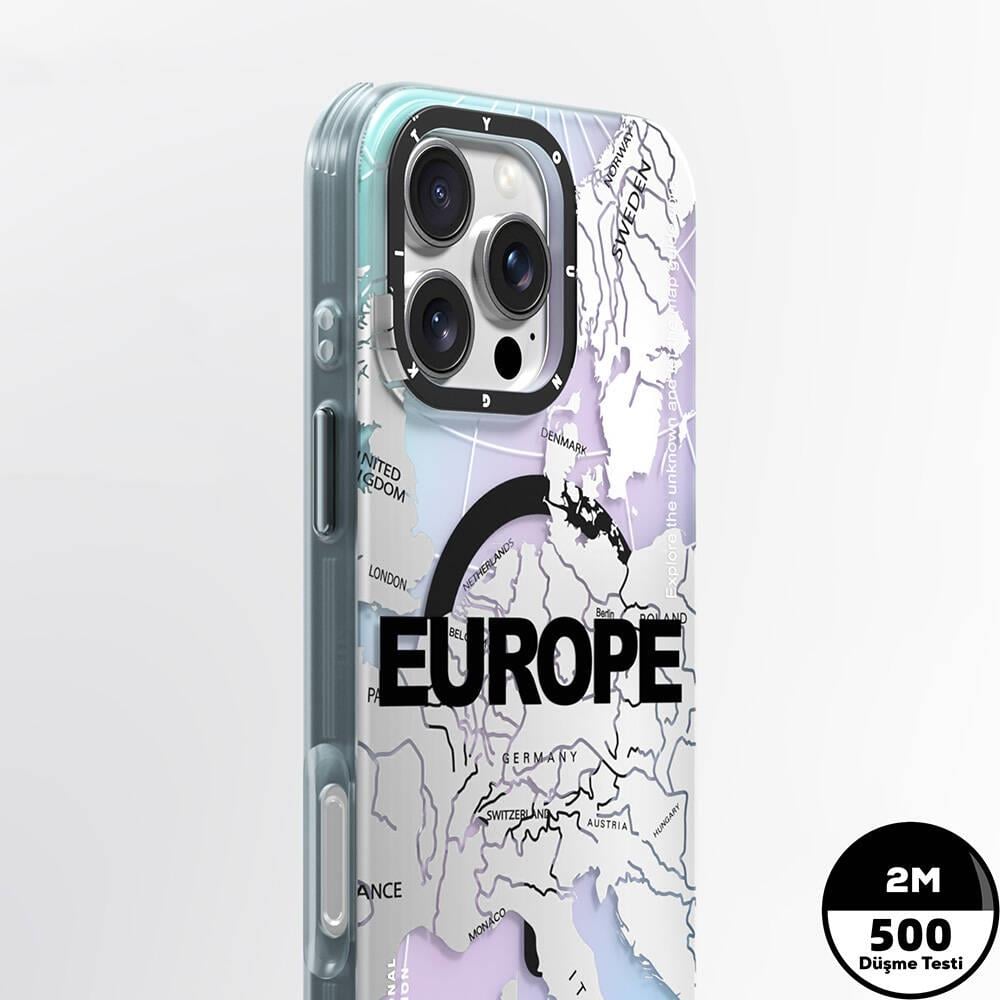Apple iPhone 16 Pro Kılıf M-safe Şarj Özellikli Youngkit Universal Serisi Kapak